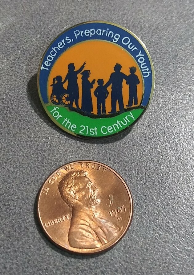 Teachers Preparing Our Youth For The 21st Century Goldtone Enamel Pin