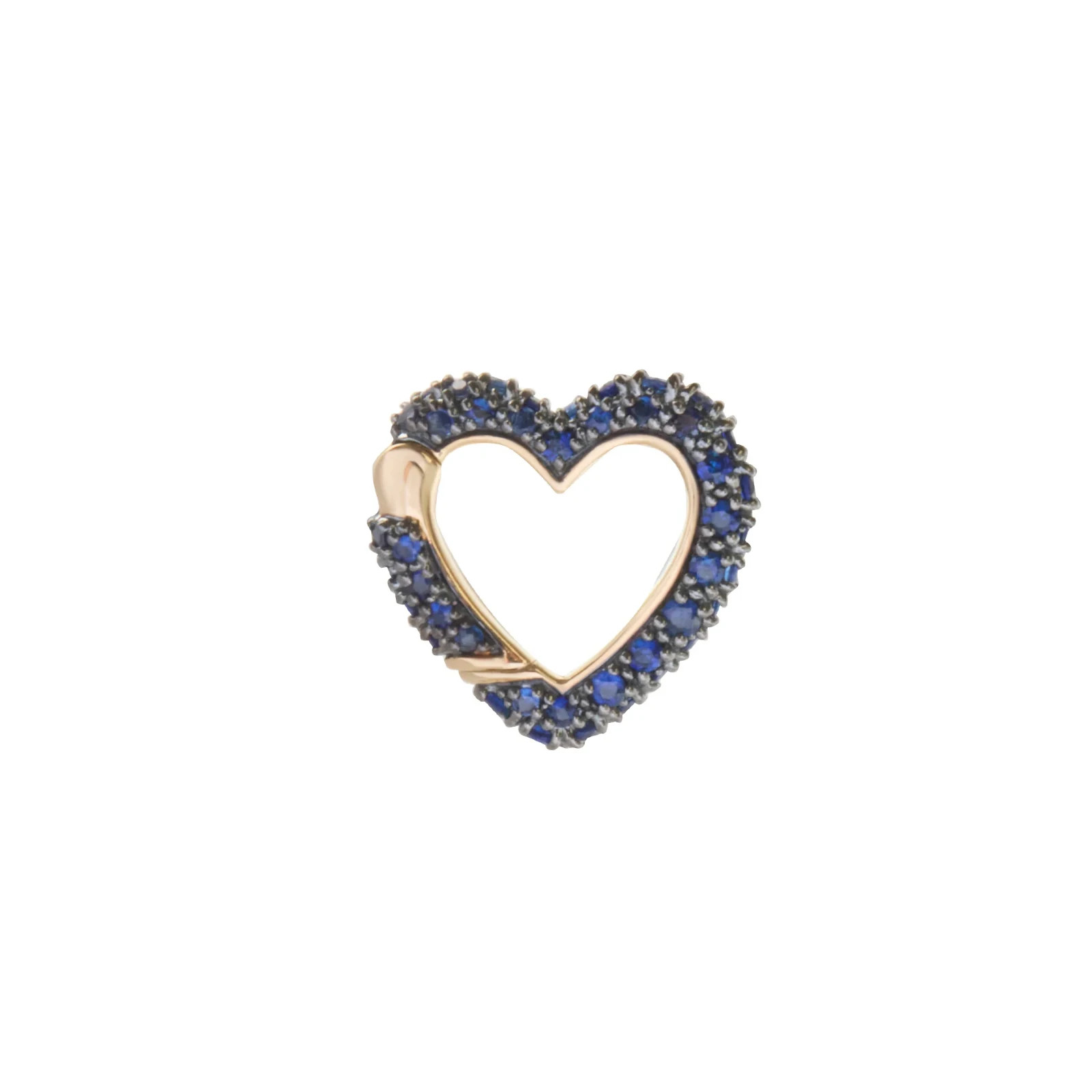 Heart Shape Charm Lock Pendant With CZ Brass Metal Fashion Jewelry for gift