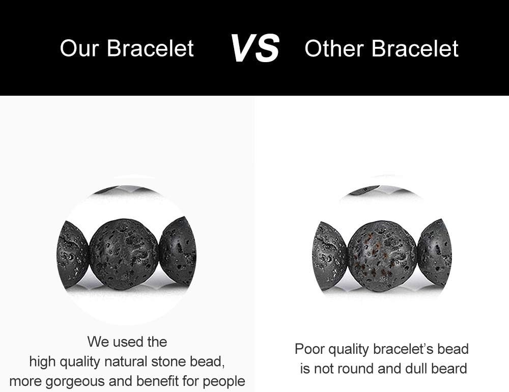 Luxury 8mm Tiger Eye & Lava Rock Bracelets – Thoughtful Gifts for Any Occasion