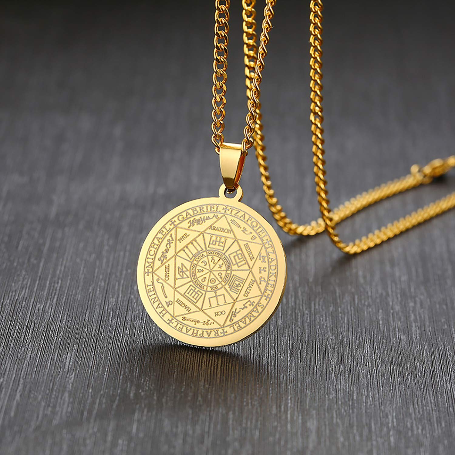 Archangel Michael Seven Archangels Pendant Metatron Cube Angelic Necklace