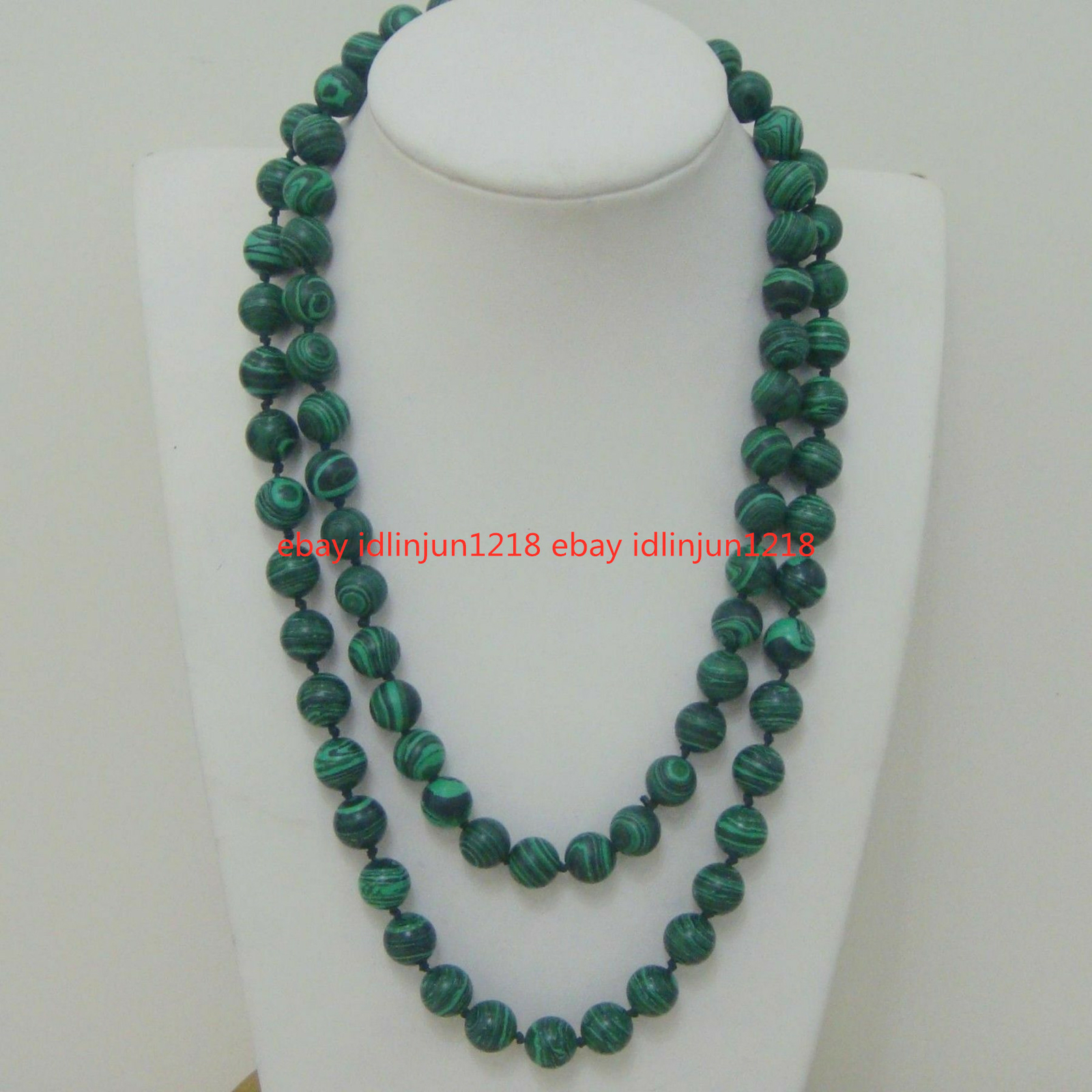 8MM 10mm 12mm Green Malachite Gemstone Round Beads Necklace 18-36” AAA
