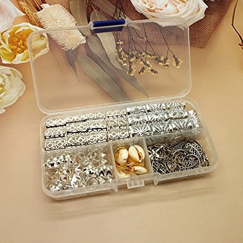100 Pieces Hair Jewelry for Women Braids, 20 Pieces Loc Jewelry Style B
