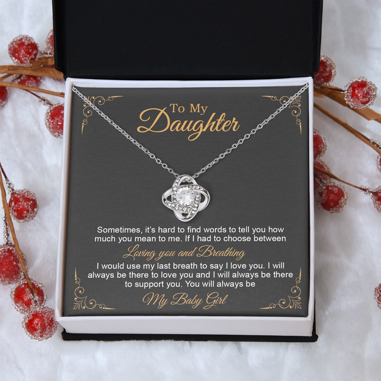 To My Daughter Necklace, Gift to My Daughter, Graduation Gift for Daughter