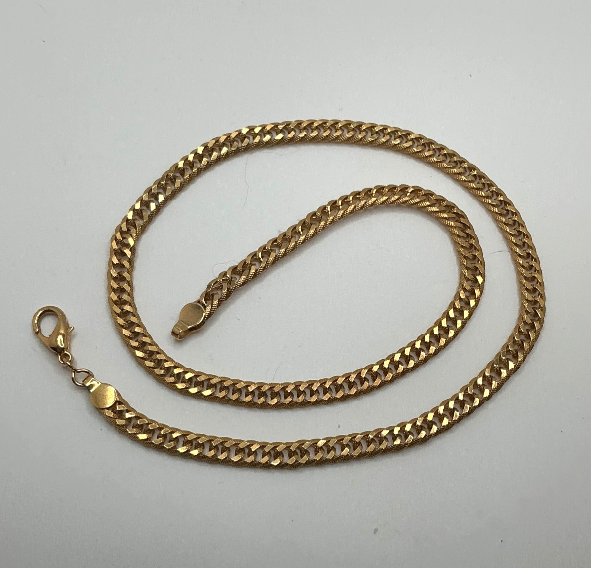 18″ Gold Tone Cable Chain Necklace 5.5mm 15.7g NICE!