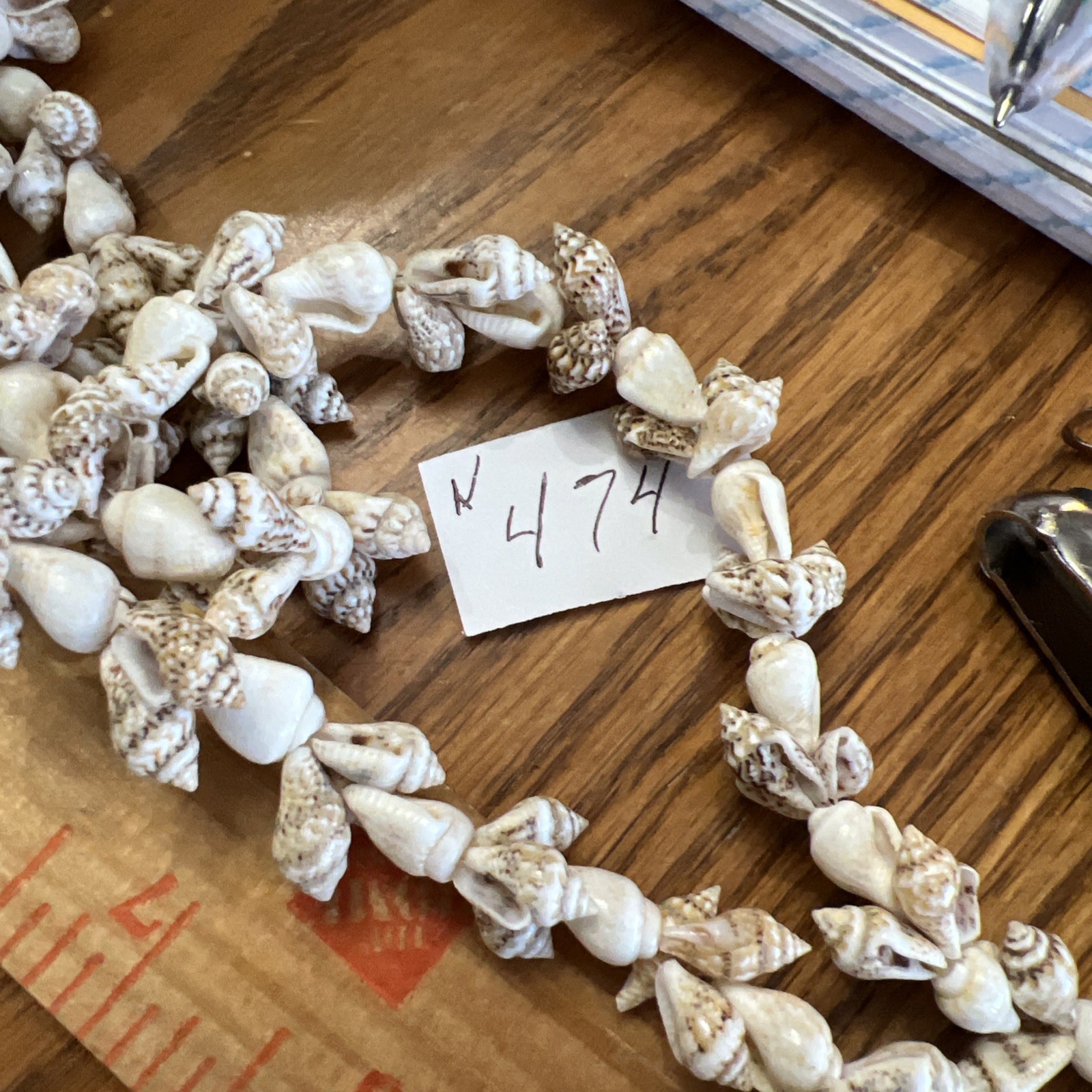 Vintage Shell Necklace 36 In Made In Philippines No Mark N474