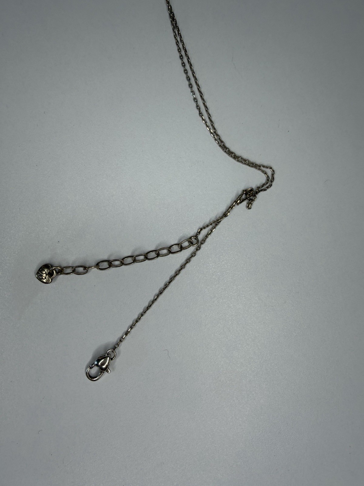 Brighton Heart Locket Necklace Silver Tone with Earrings- Adjustable Chain 20’’
