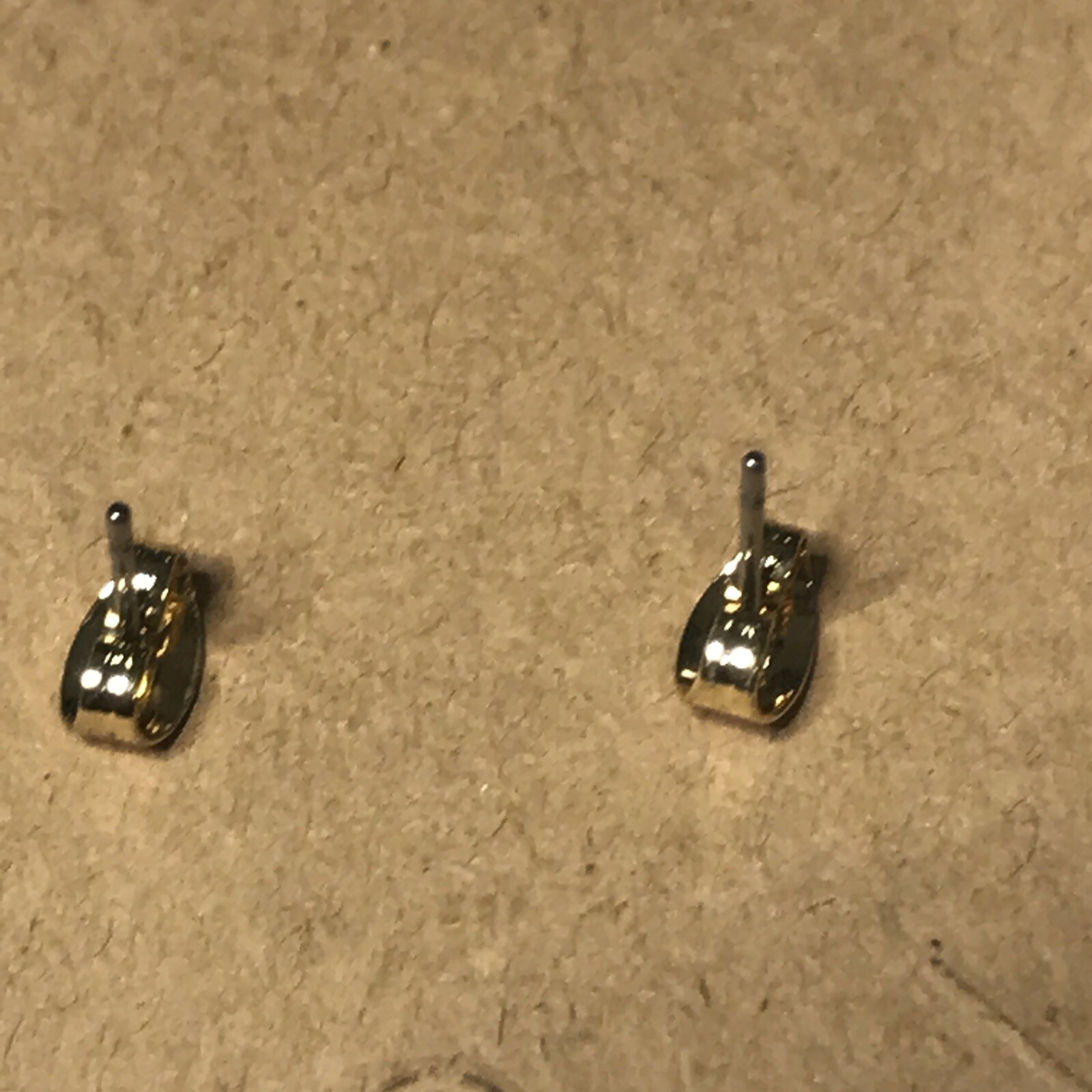 Cream Acrylic Panels flash blue gold tone dangle EARRINGS
