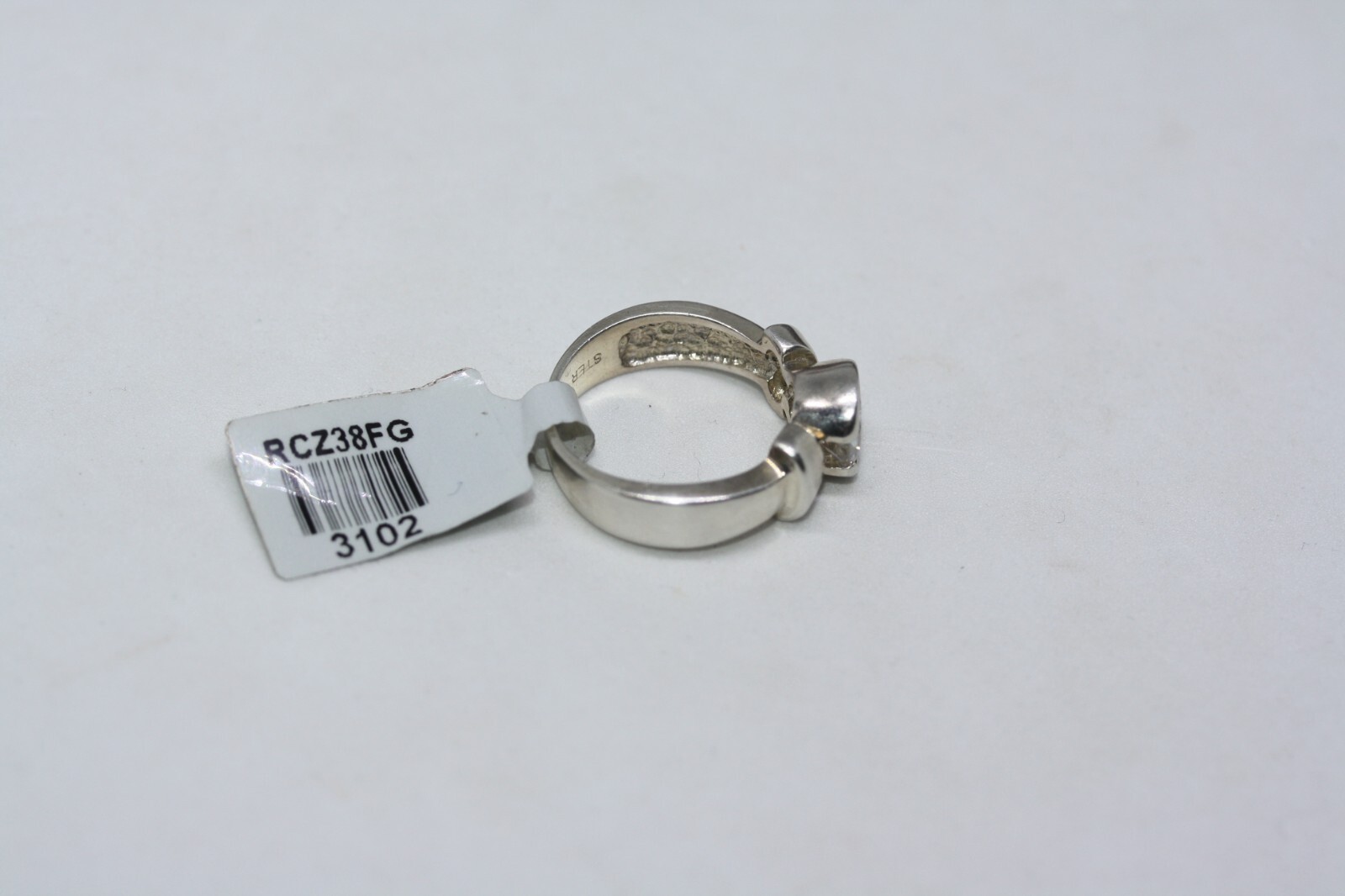 New Mexican 925 Silver Channel Set 1.5 CT Round CZ Women’s Designer Ring Sz 5.75