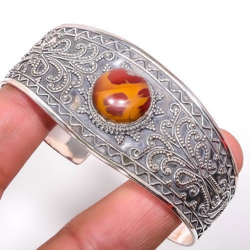 Noreena Jasper – Australia 925 Sterling Silver Handmade Cuff Adst. C789-6
