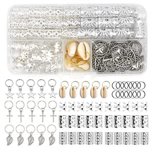 100 Pieces Hair Jewelry for Women Braids, 20 Pieces Loc Jewelry Style B