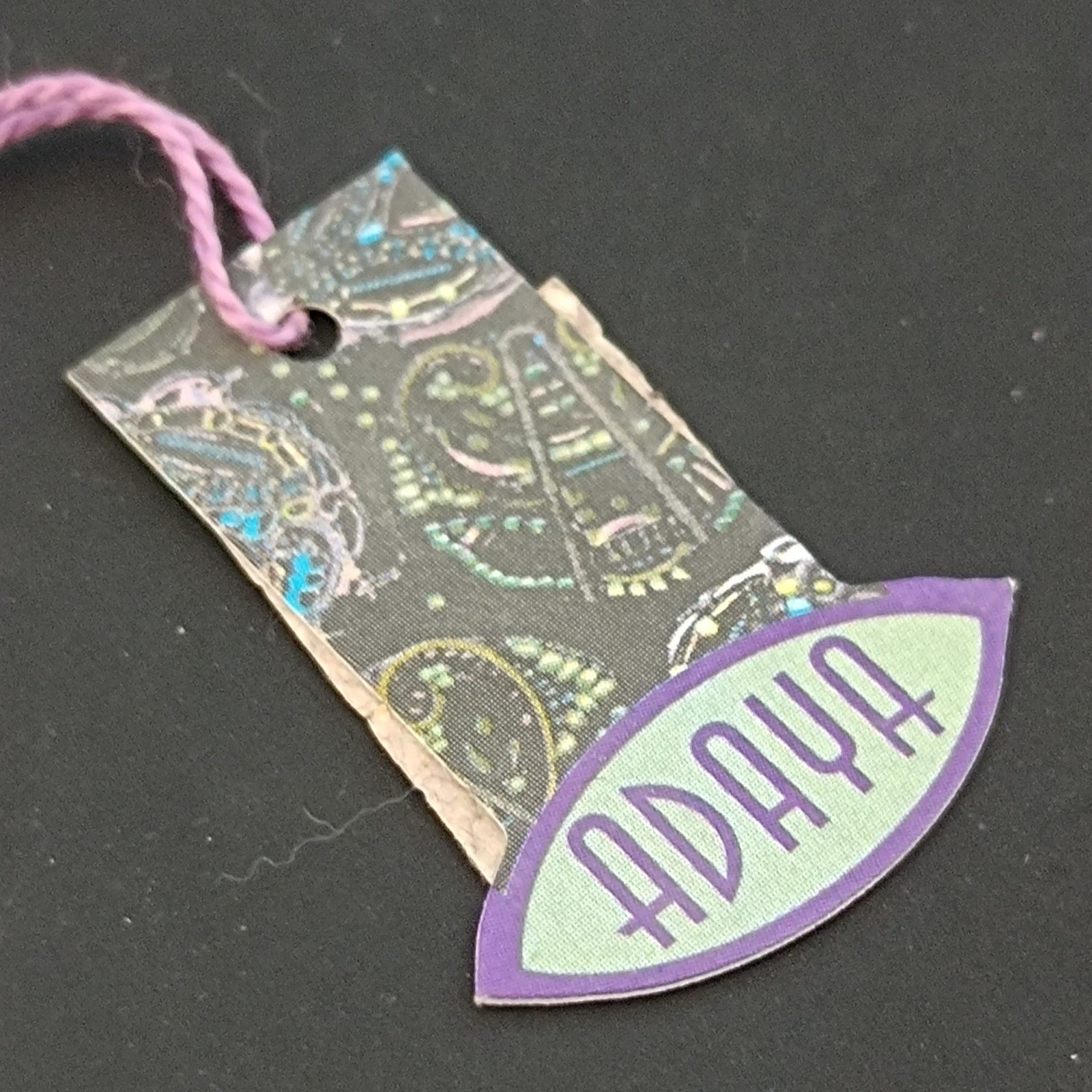 ADAYA Colorful Mosaic Brooch Eye Design Small Square Pin Folk Expressive Gift