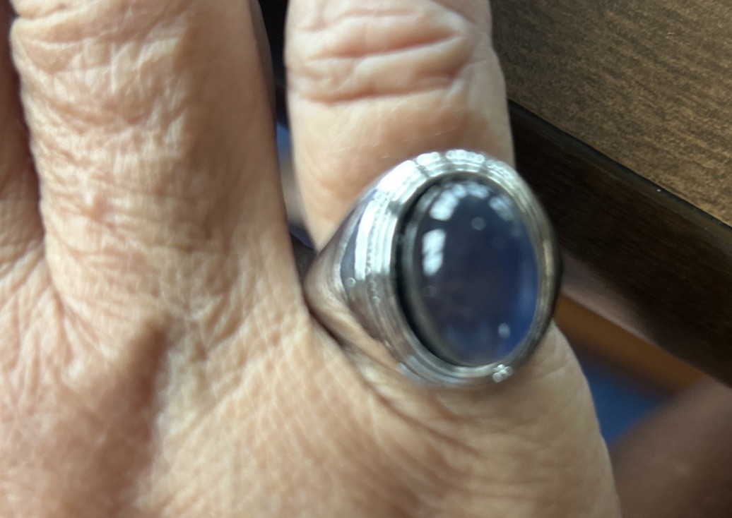 Vintage Inspired Silver Tone Color Changing Accent Mood Ring Size 8