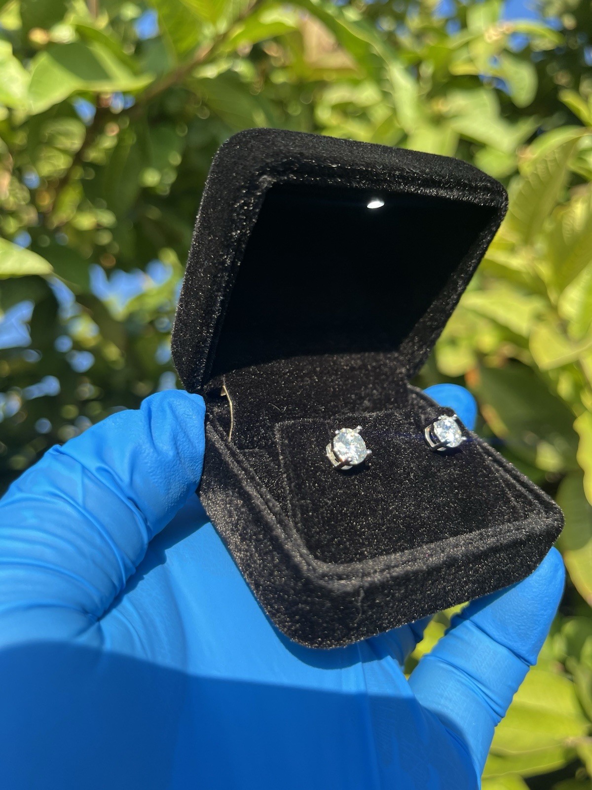 VVS1 Moissante Stud Earrings 925 Sterling Silver 1.0CT GRA✅