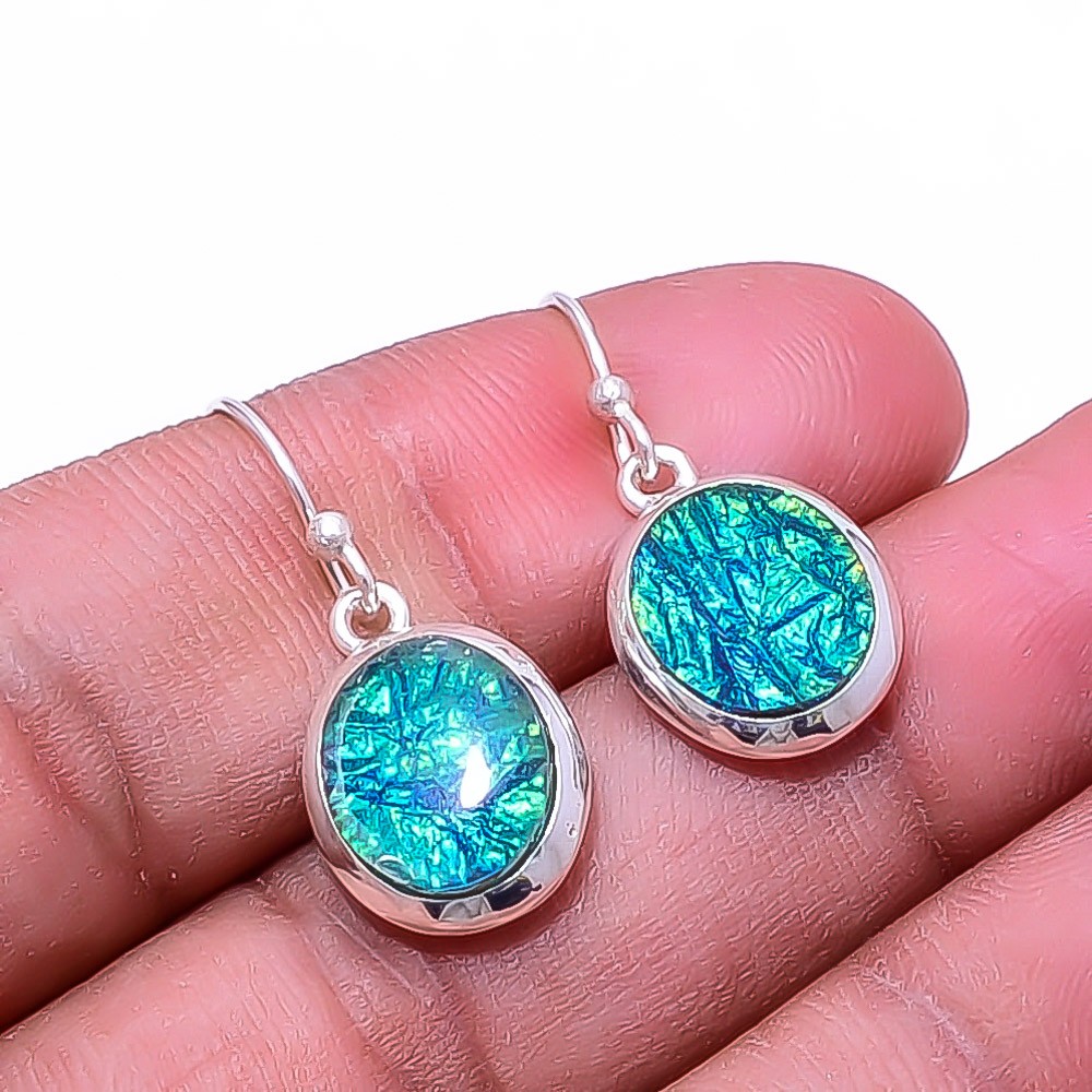Triplet Opal Gemstone 925 Sterling Silver Earring 1.17″, Christmas Gift E34811