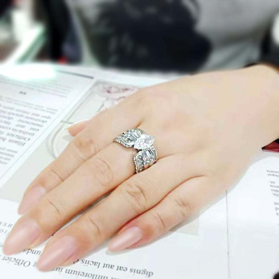 TK3777 – High polished (no plating) Stainless Steel Ring with AAA Grade CZ in