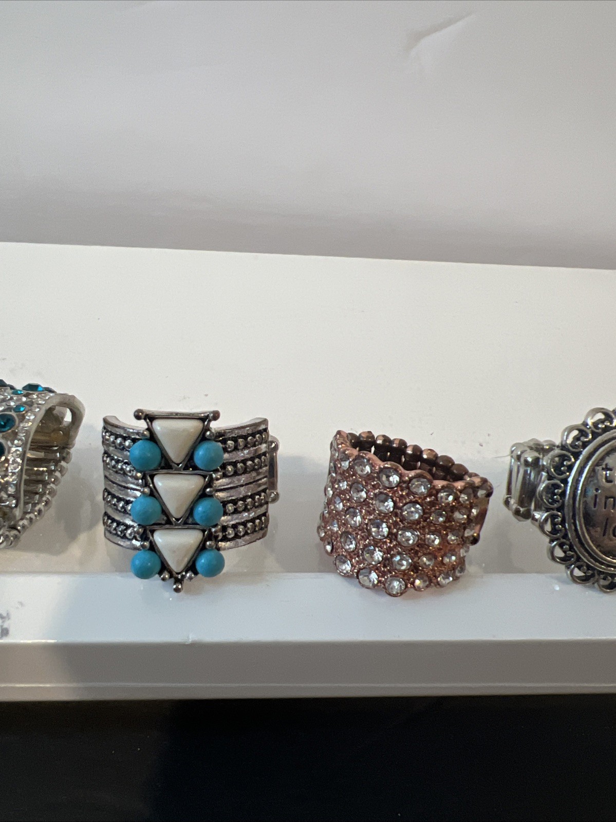 Lot of Paparazzi Statement Jewelry 1Bracelet/2Necklace/ear rings sets & 13 Rings