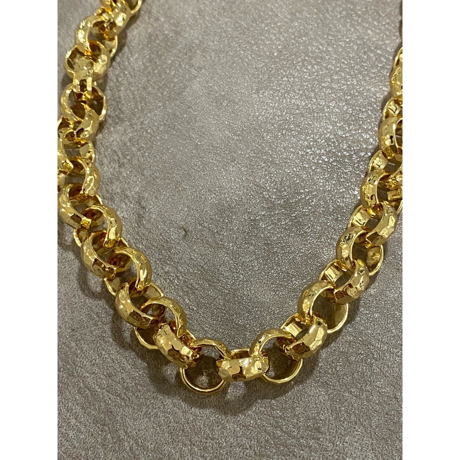 Dean Davidson Nairobi Statement Chain Link Necklace 22k Gold Plate NWOT