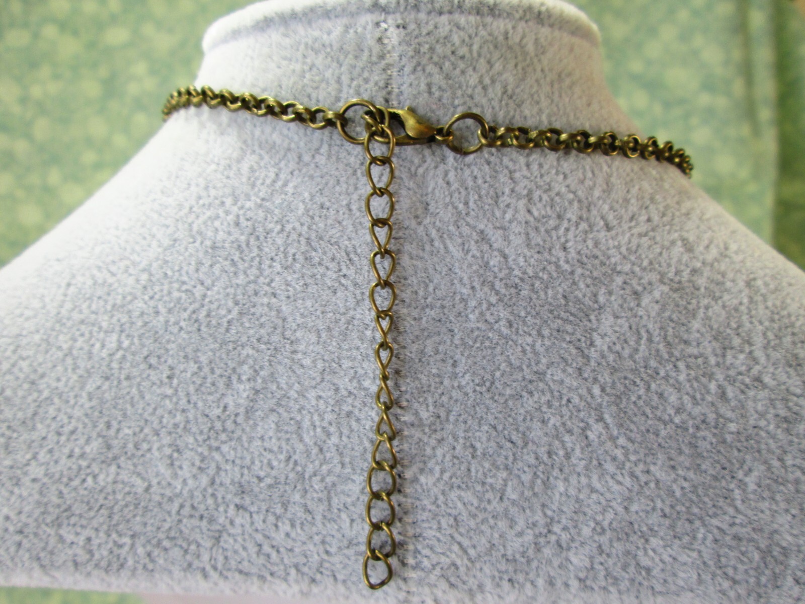 Antiqued Brass Tone Knotted Pendant Necklace 18″-20.5″ / 4N