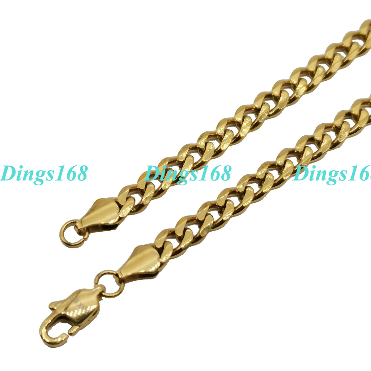 18K Yellow Gold Plated GP HypoAllergenic Wide Miami Cuban Link Chain Necklace