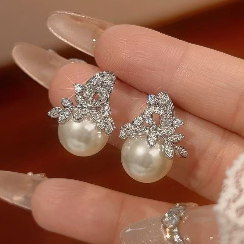 Wedding Bridal CZ Jewelry Set Zirconia Necklace Earrings Set