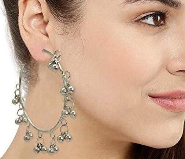 Bali Earrings Silver Gold Kori AD style As Per Picture More Variations All Types