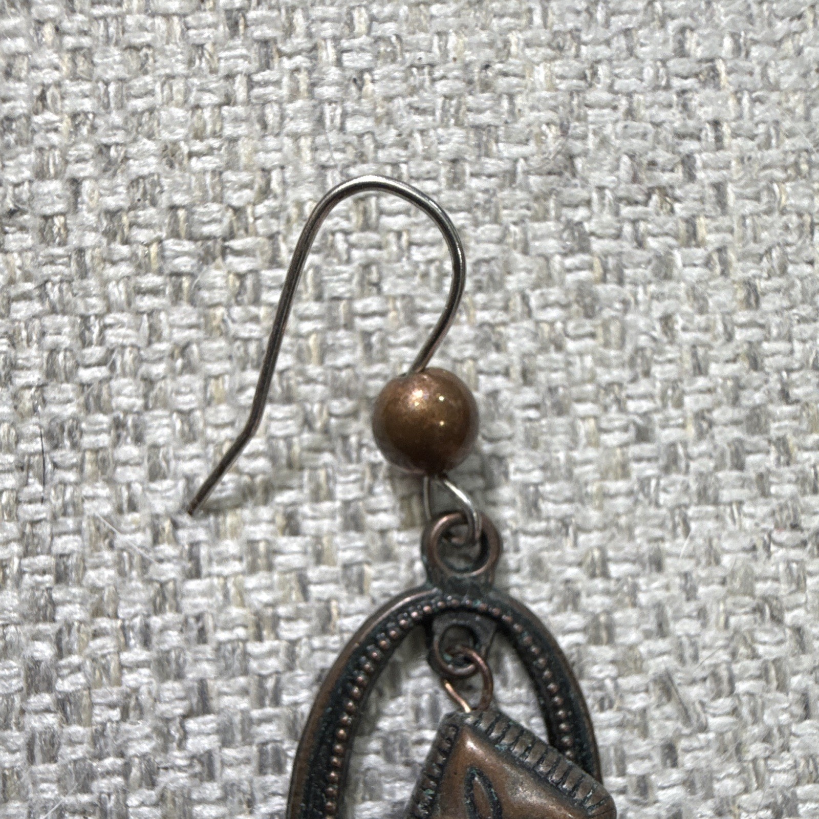 Vintage bohemian tribal-style chandelier earrings