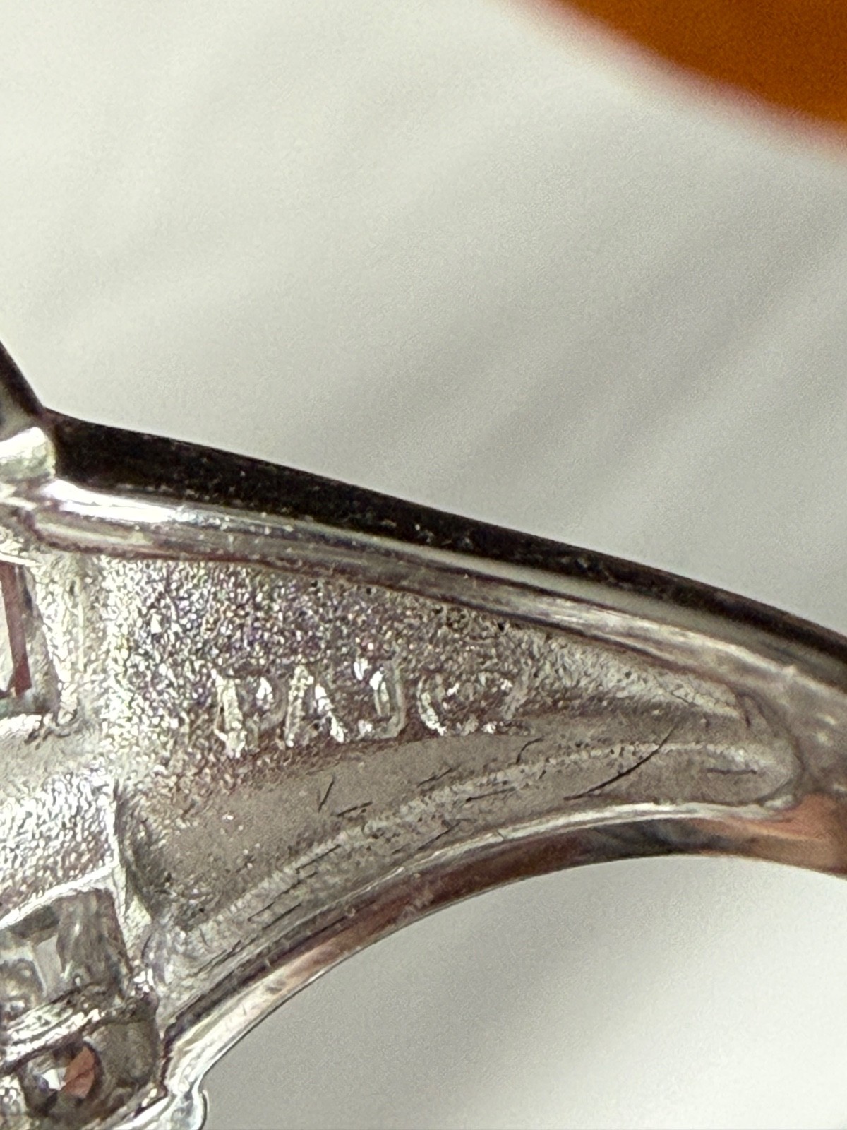PAJ 925 sterling silver CZ high quality Vintage Cocktail ring very flashy size 5