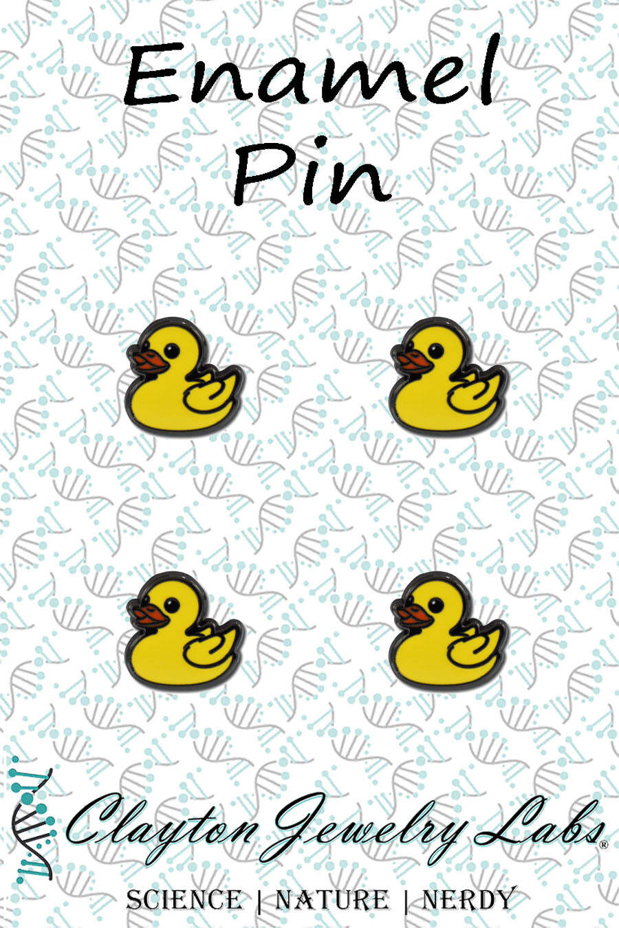 Mini Rubber Duck Set of 4 Filler Enamel Pins
