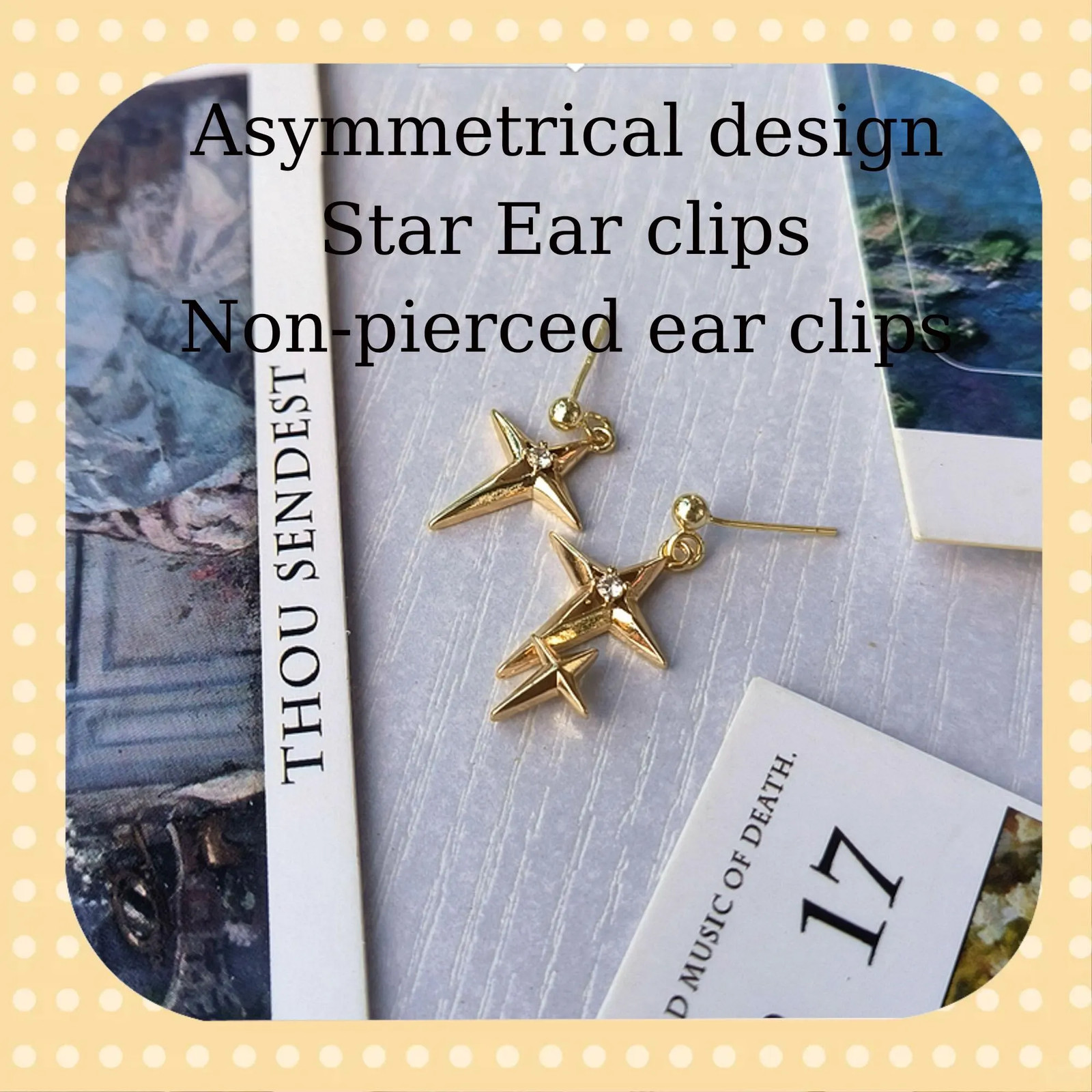 Love and Space Fan-Made Merchandise, Xavier Ear Bone Clip, Star Tassel Earrings,