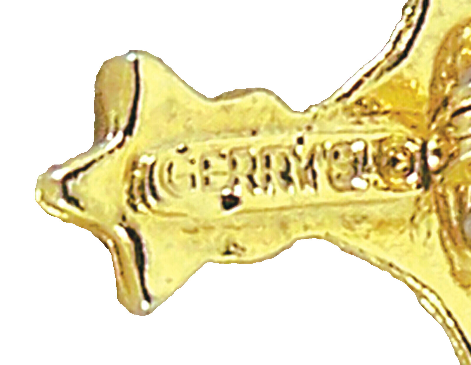 Vintage Pin Gerry’s Holiday Christmas Tree Enamel Filigree Goldtone Brooch