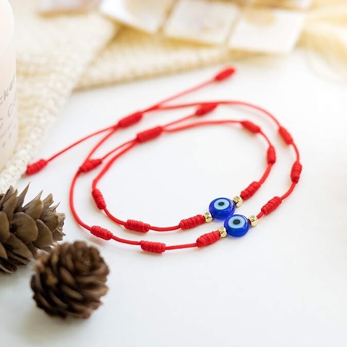 Handmade Evil Eye Red String Good Luck Bracelet For Baby/Adults Healing ReikGift