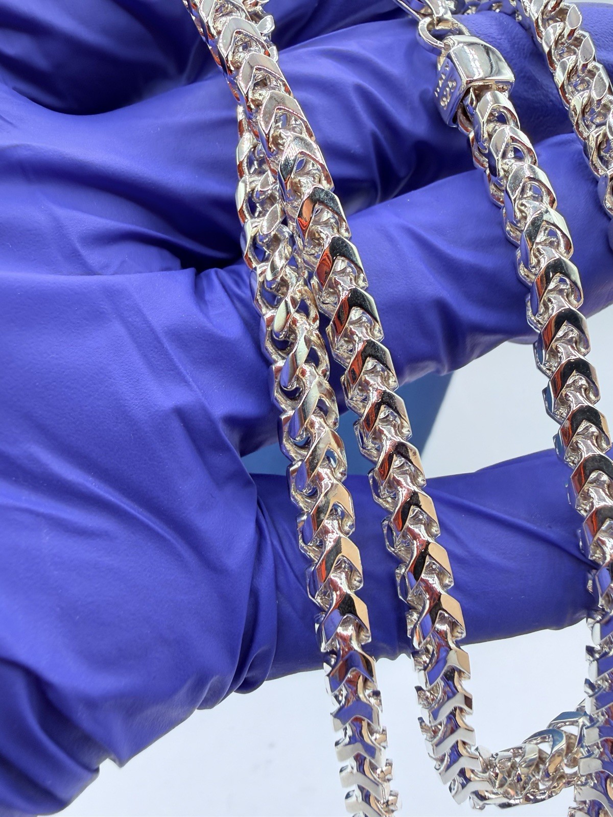 HEAVY SOLID 925 ITALY STERLING SILVER FRANCO CHAIN NECKLACE 28 6MM 863G G2U