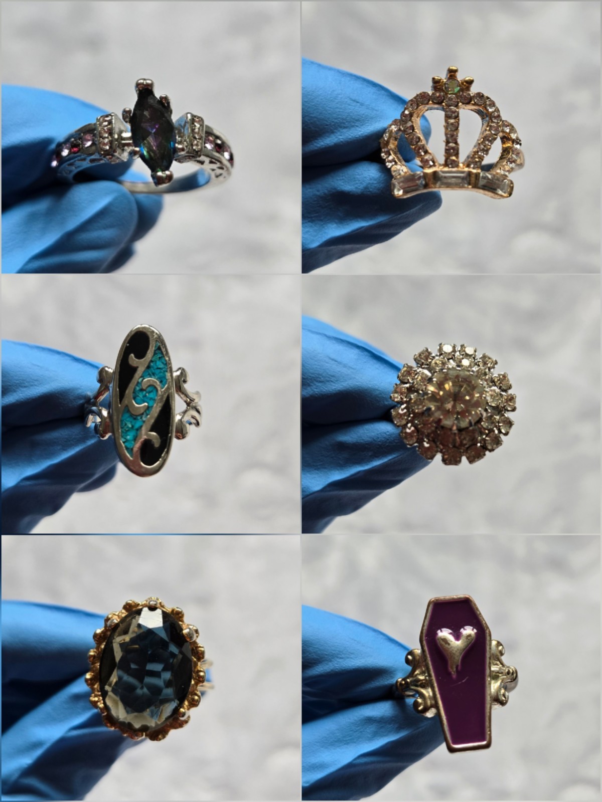 Huge Lot 55 Pc Mixed Rings Vintage to Modern Estate Jewelry Assorted Styles #02