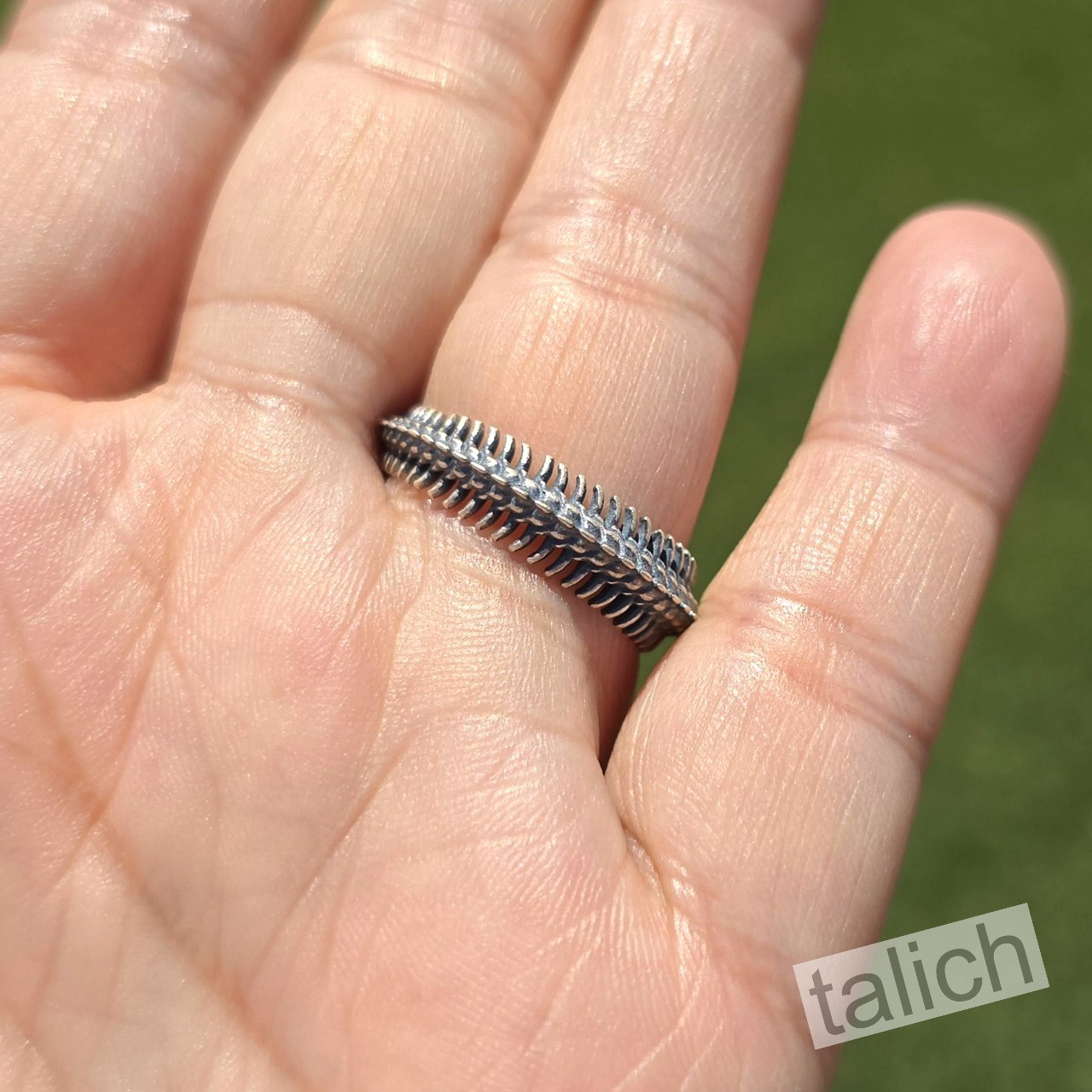 Antique 925 Sterling Silver Ouroboros Infinity Snake Bone Ring Adjustable Unique