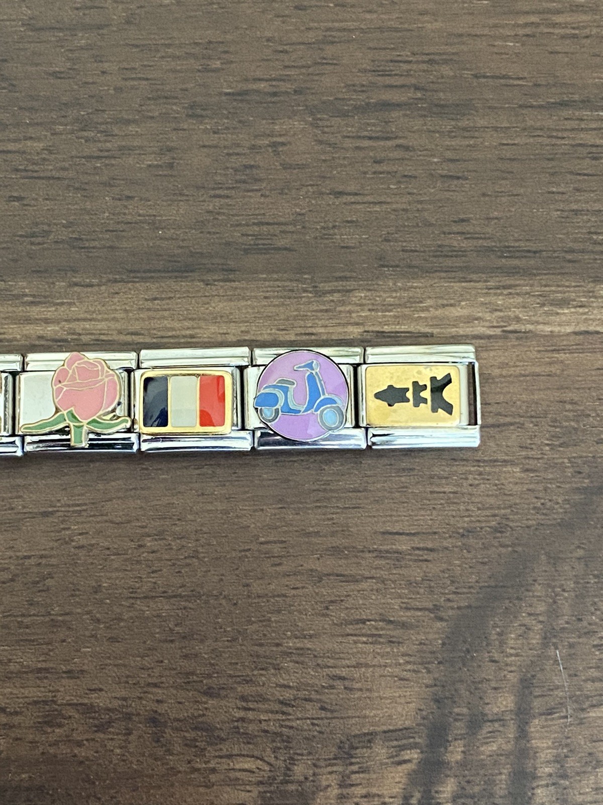 20 Charm France / Eiffel Tower / Wine *Completed Bracelet * Italian Charm New