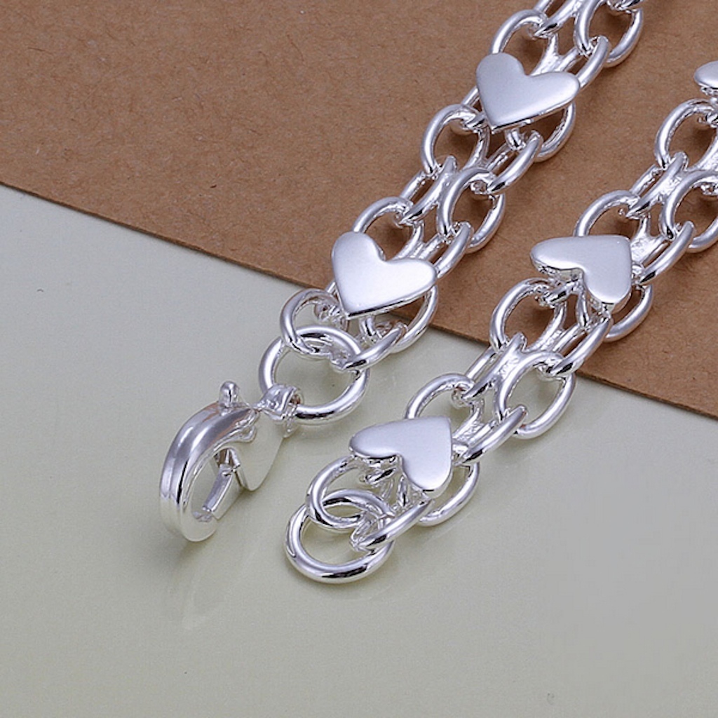 Women’s Mens Unisex 925 Sterling Silver Bracelet Size 8 Inches 6MM lobster L23
