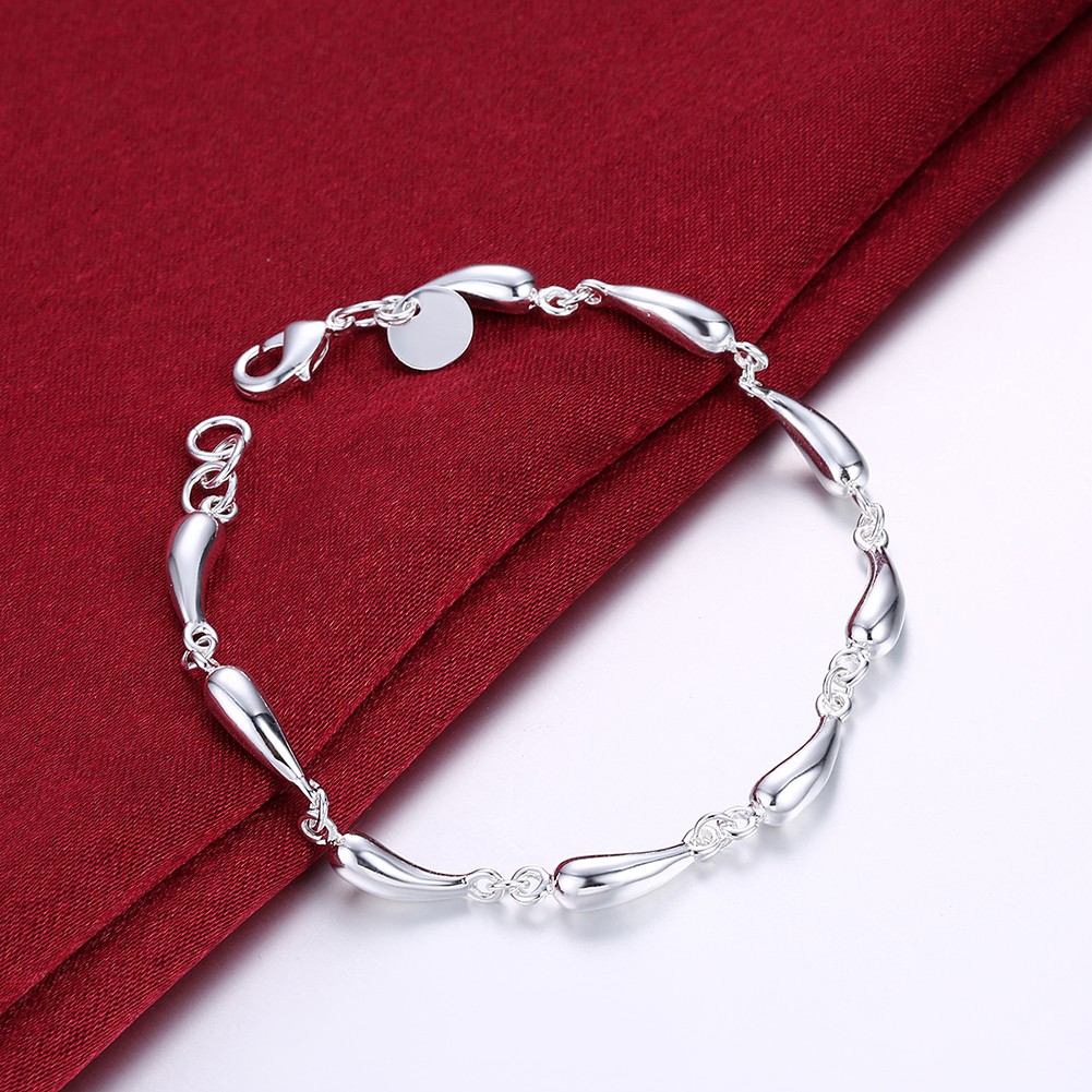 Water Drop Necklace Set 925 Sterling Silver Earrings Bracelet Women Jewelry