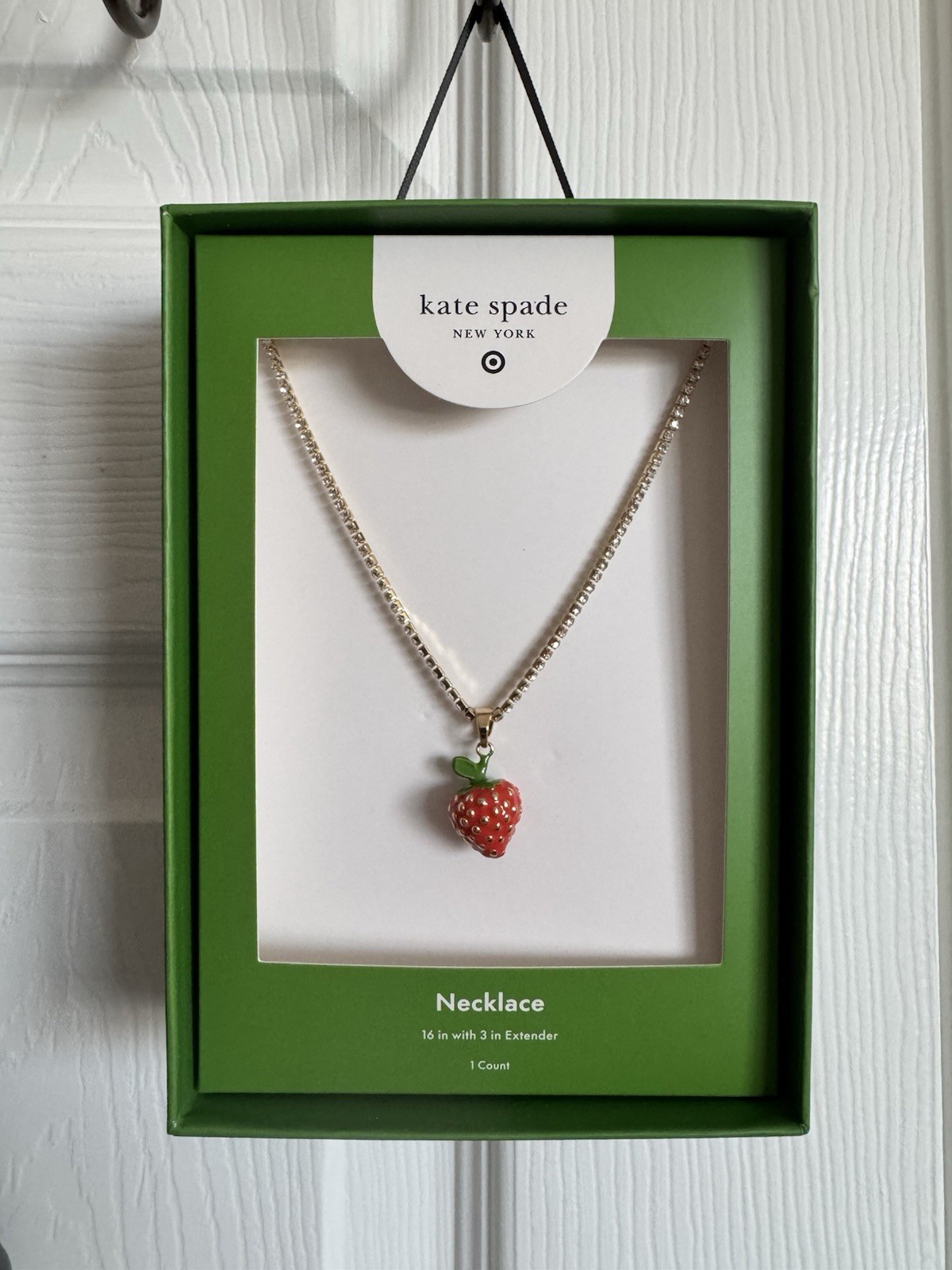 LIMITED EDITION Strawberry Charm Tennis Necklace – kate spade new york x Target