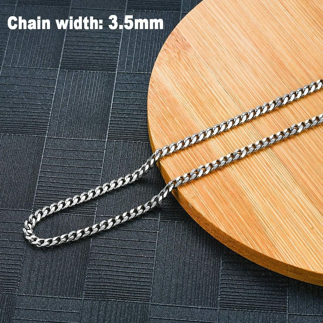 Elegant Cuban Chain Necklace in Stainless Steel – Perfect Gift for All Occasions