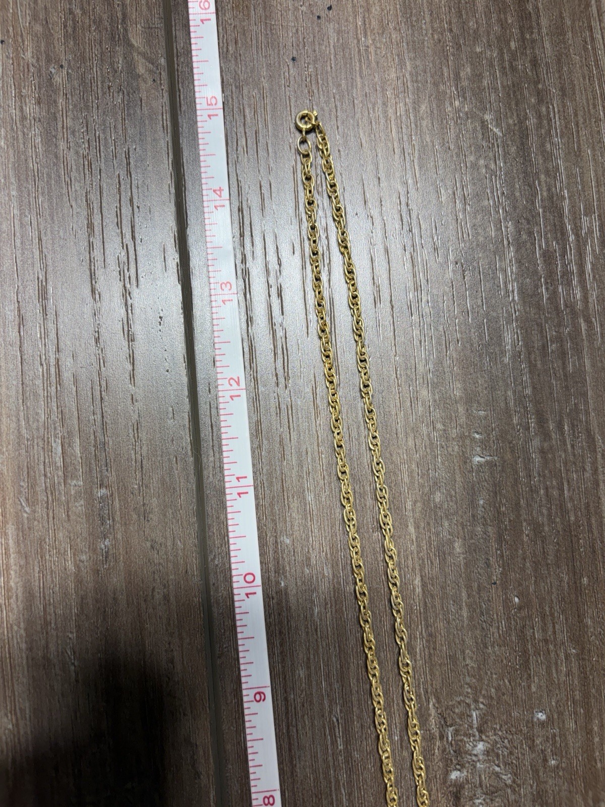 Vintage Gold Tone Openwork Cross Pendant Necklace Byzantine Wheat Chain 30”