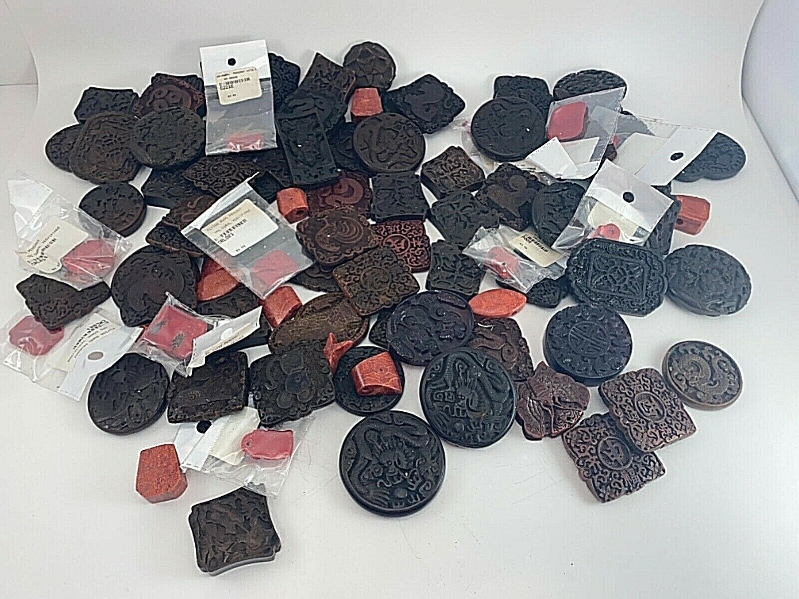 100 ~ Lot of Various Pendants ~ Sizes Colors Shapes and Styles Vary ~ Box 294G