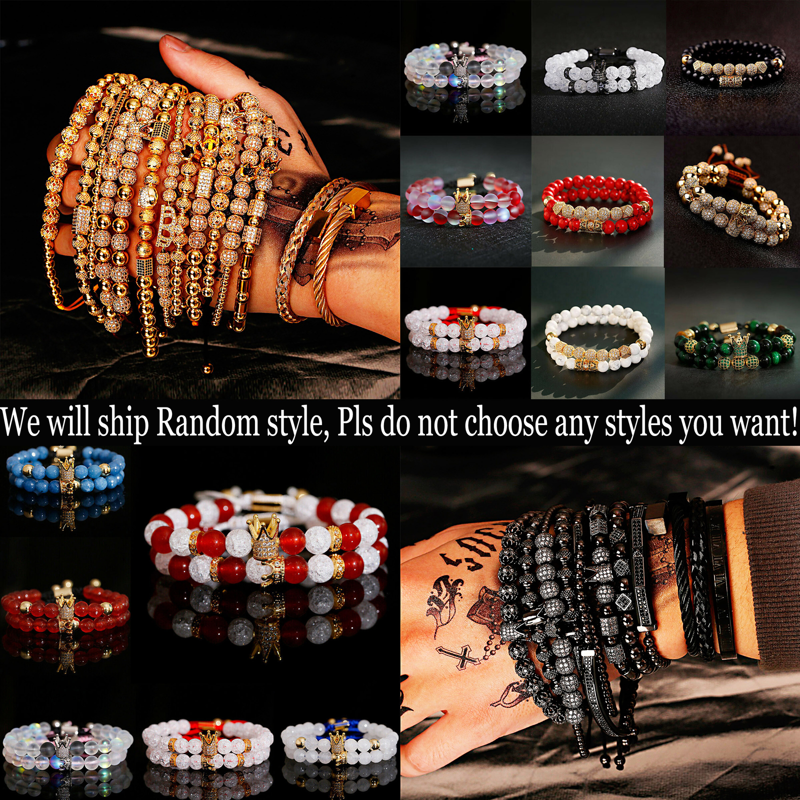 30Pcs A Lot Luxury Gold Copper Bracelets Stackable Braided Bangle Wholesale Gift