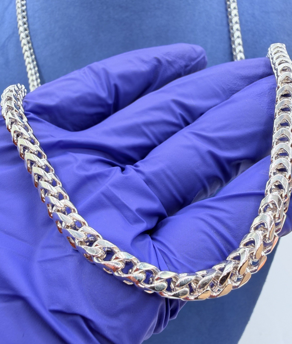 HEAVY SOLID 925 ITALY STERLING SILVER FRANCO CHAIN NECKLACE 28 6MM 863G G2U