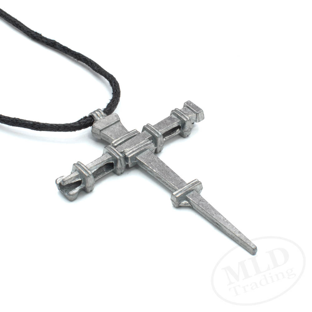 Horseshoe Nail Cross Pendant Necklace For Women | Zinc Alloy | 22″ Nylon Cord