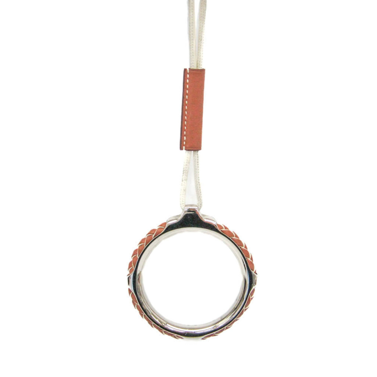 Hermes Loop Grand Kyoto Tresse Metal,Swift Leather Necklace
