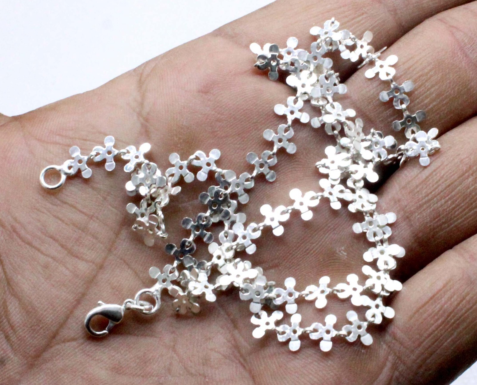925 Sterling Silver Handmade Jewelry Beautiful Adorable Chain Necklace For Gift