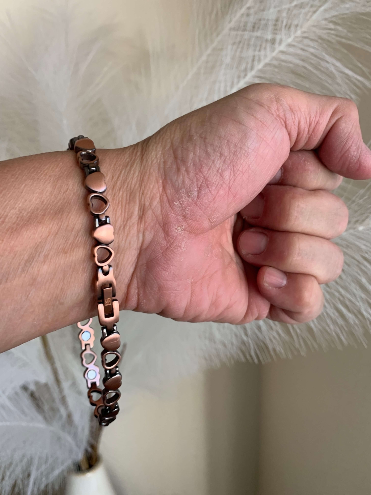 Swirl Copper Magnetic Anklet Bracelet Women Restore Balance Energy Power Joy RX