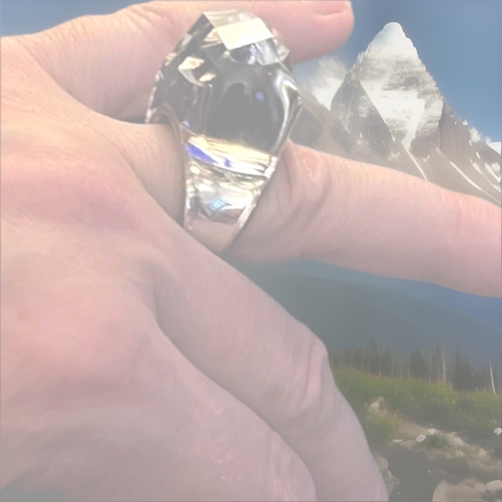 Daniel Swarovski Paris Nepal Crystal Cocktail Ring, Clear,Size 7, Mint Cond