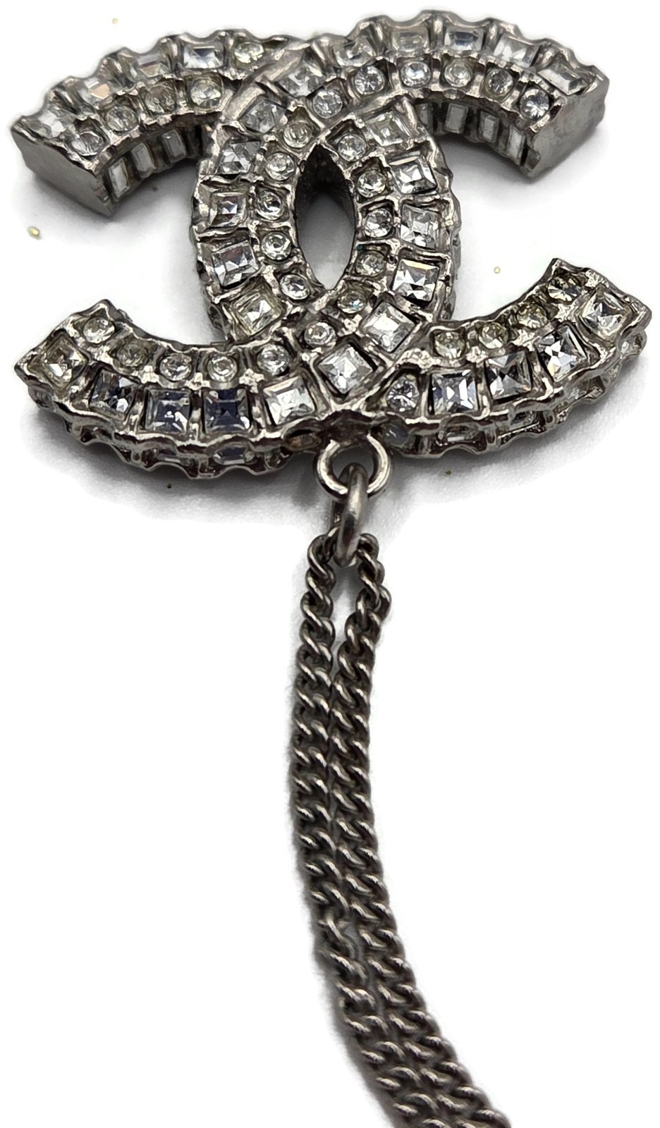 CoCo Chanel Crystal Pendant Necklace Chanel France Vintage Fashion Jewelry