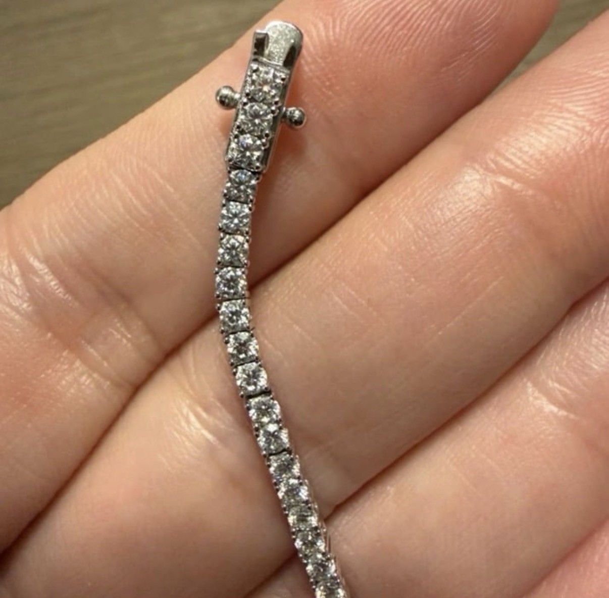 2mm Moissanite 925 Sterling Silver Tennis Bracelet – 6.5”
